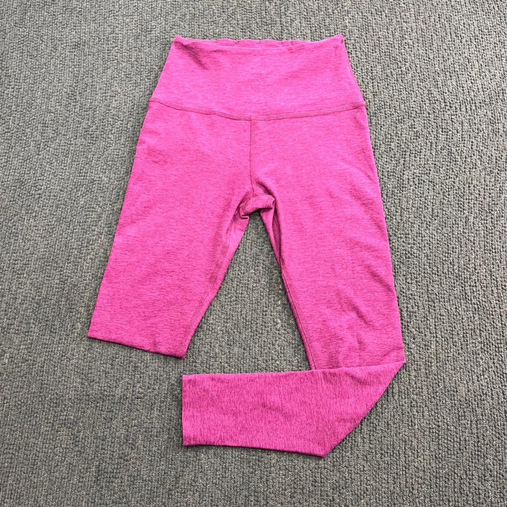 Beyond Yoga Spacedye High Waisted Midi Leggings Pink Heathered XS Activewear
